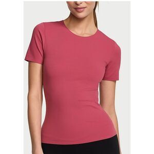 Victoria’s Secret Adaptiv™ Stretch Tee – Size M – Rose